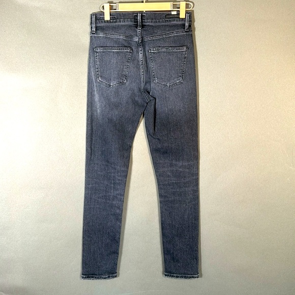 Citizens of humanity, rocket crop mid rise, skinny jeans, size 24”, black faded - Picture 4 of 10